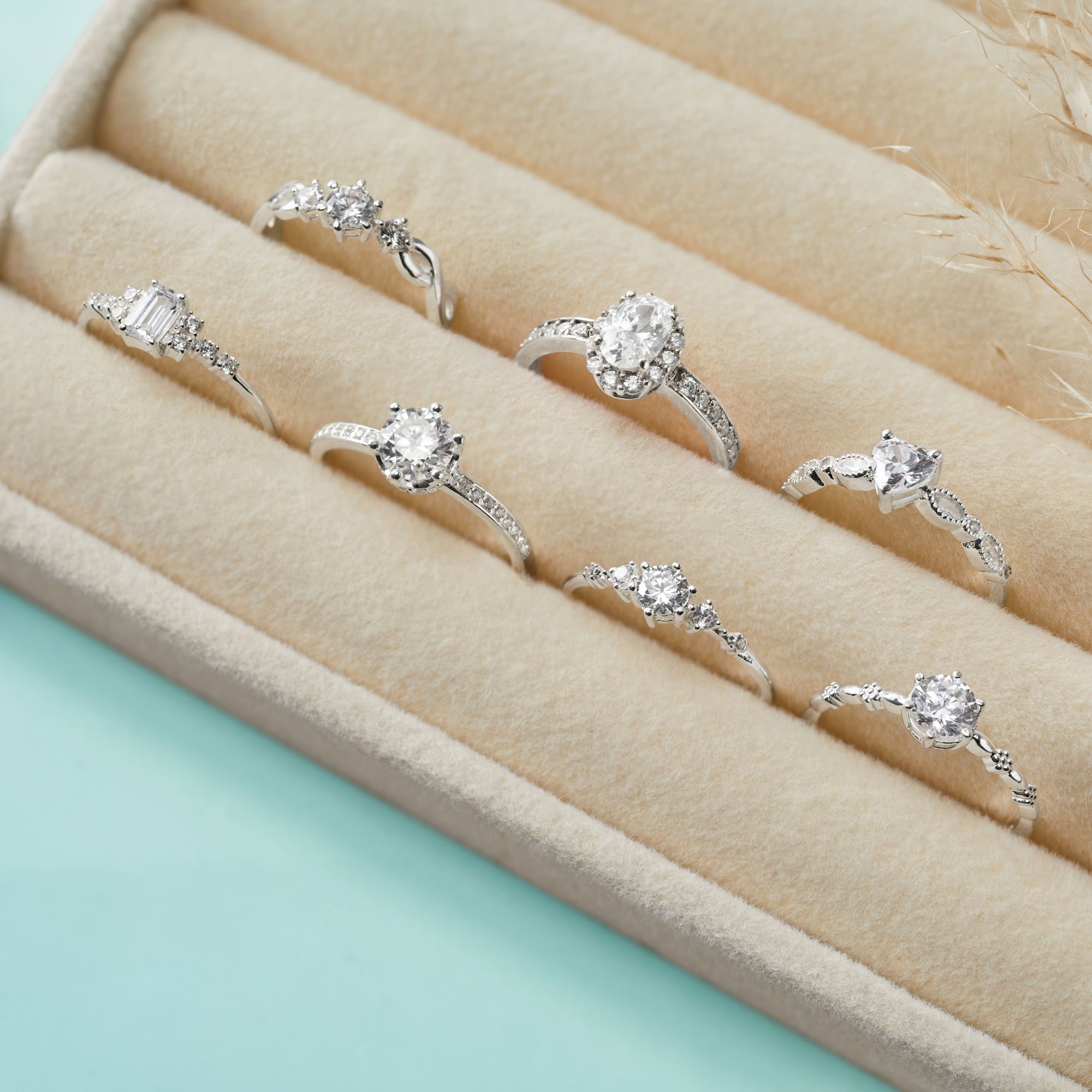 Quà Tặng 8/3 Nhẫn Freesize Bạc 925 Đá Trái Tim Công Chúa Heart Princess Ring - VGR13-1