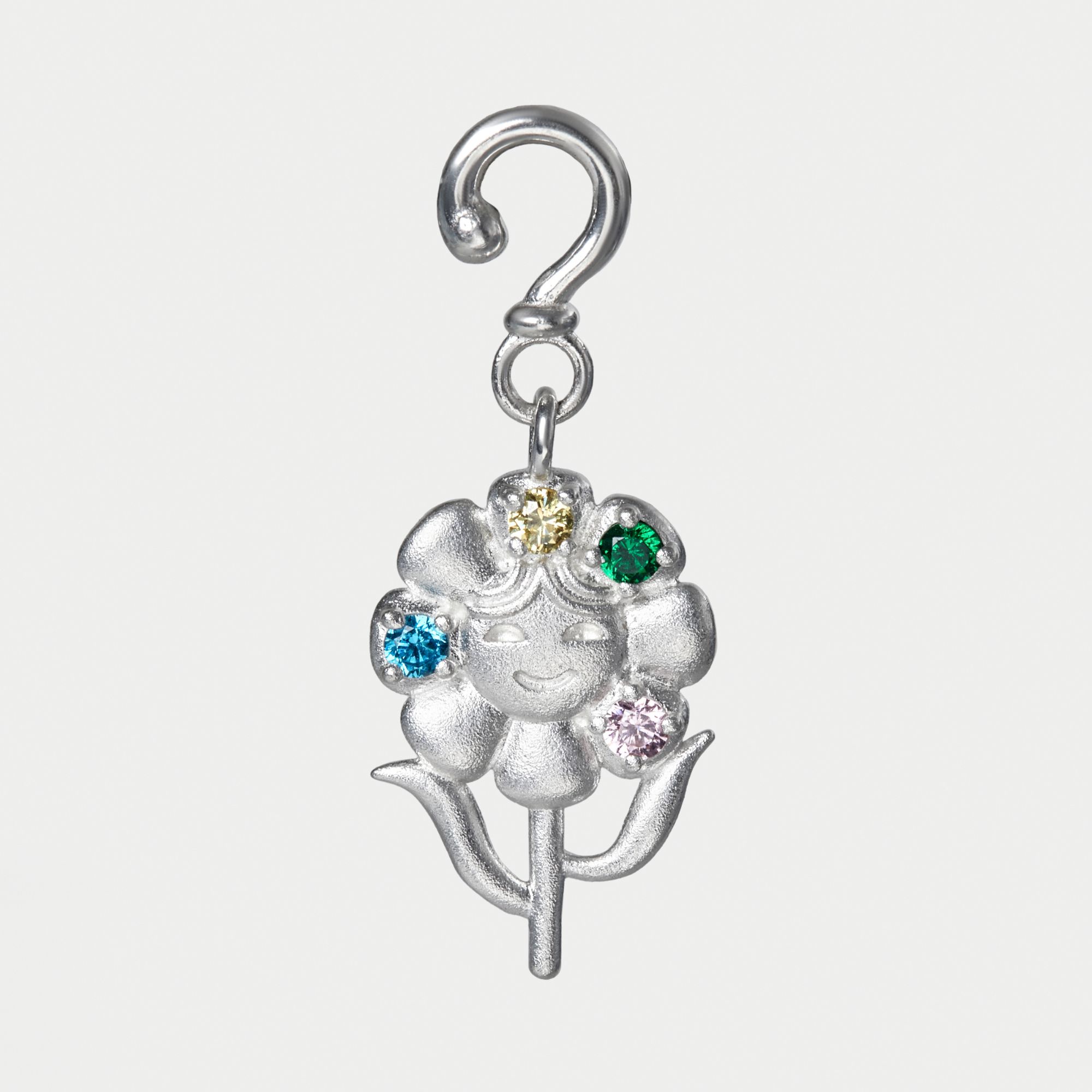 Charm Kính Bạc 925 Bông Hoa Bé Ngoan - Flower Gem - VKC10