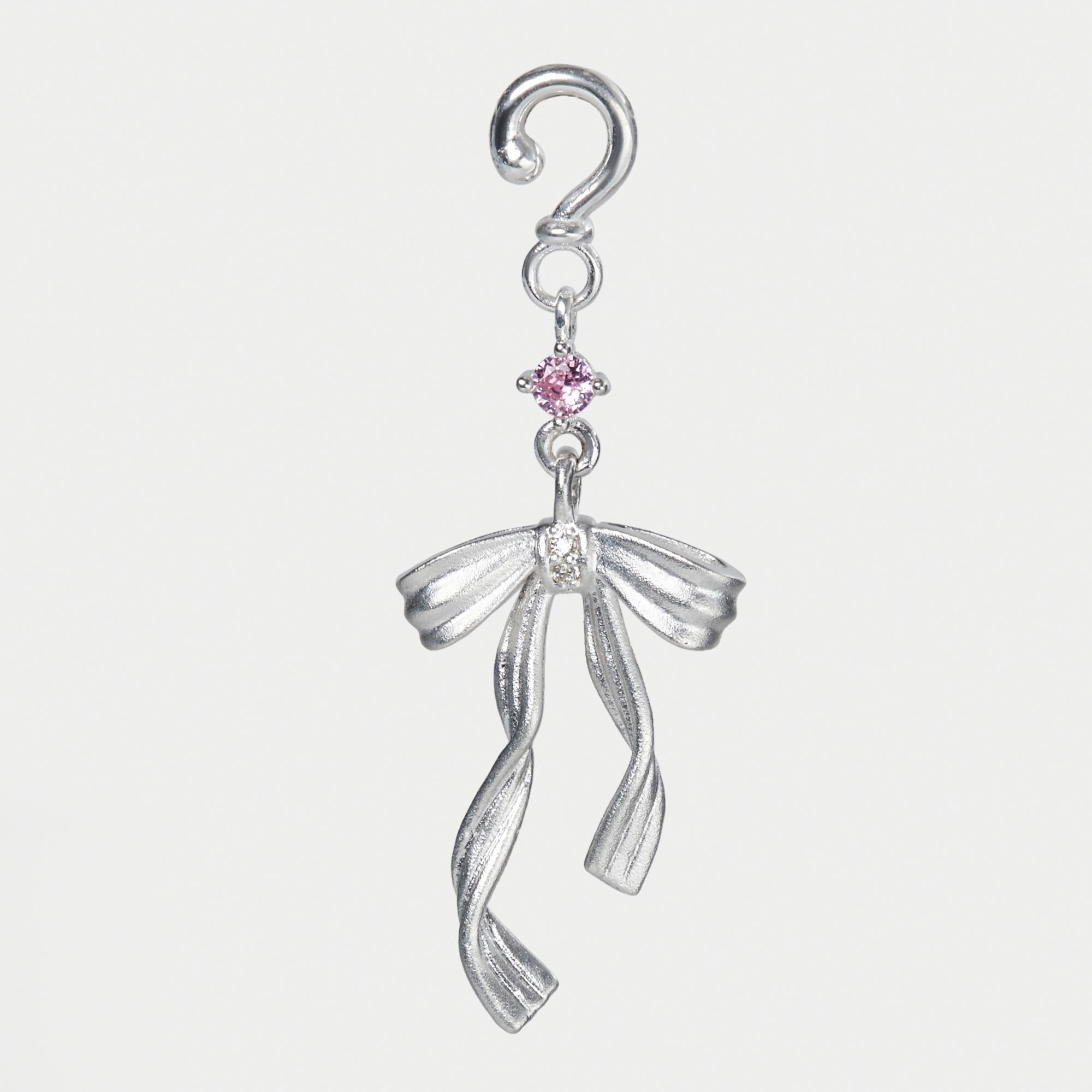 Charm Kính Bạc 925 Nơ Dài - Elegant Bow - VKC05