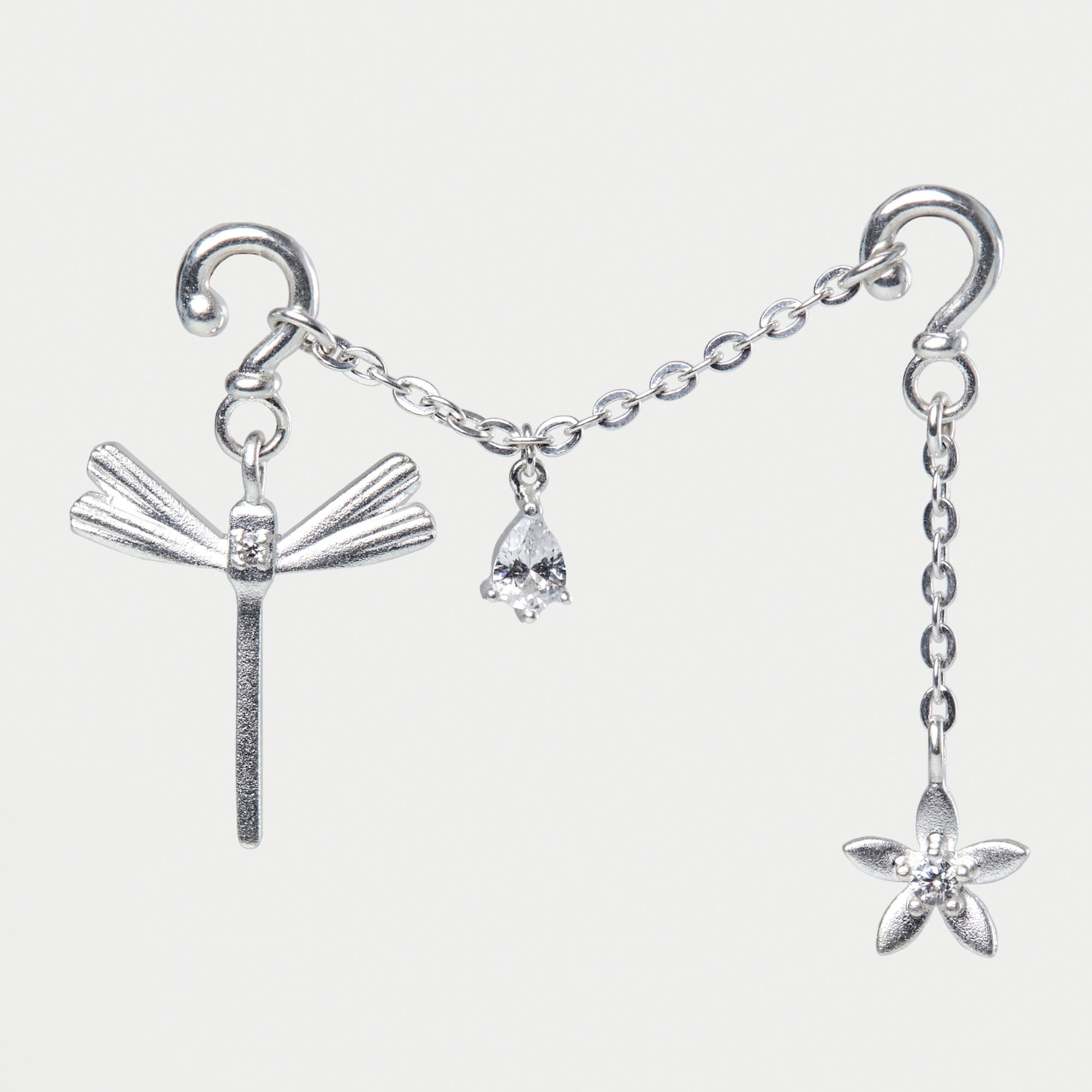 Charm Kính Bạc 925 Chuồn Chuồn - Dragonfly Blossom - VKC07