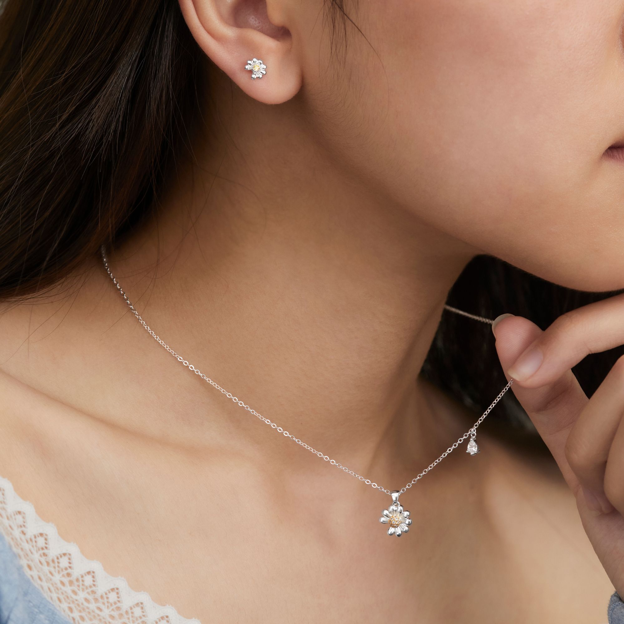 Charm Bạc 925 Nụ Hoa Cúc Daisy - VPC16