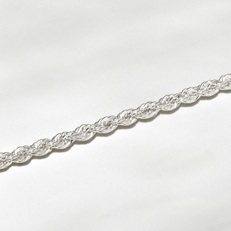 Lắc Tay Bạc 925 Trơn Xoắn Twist - VCB03