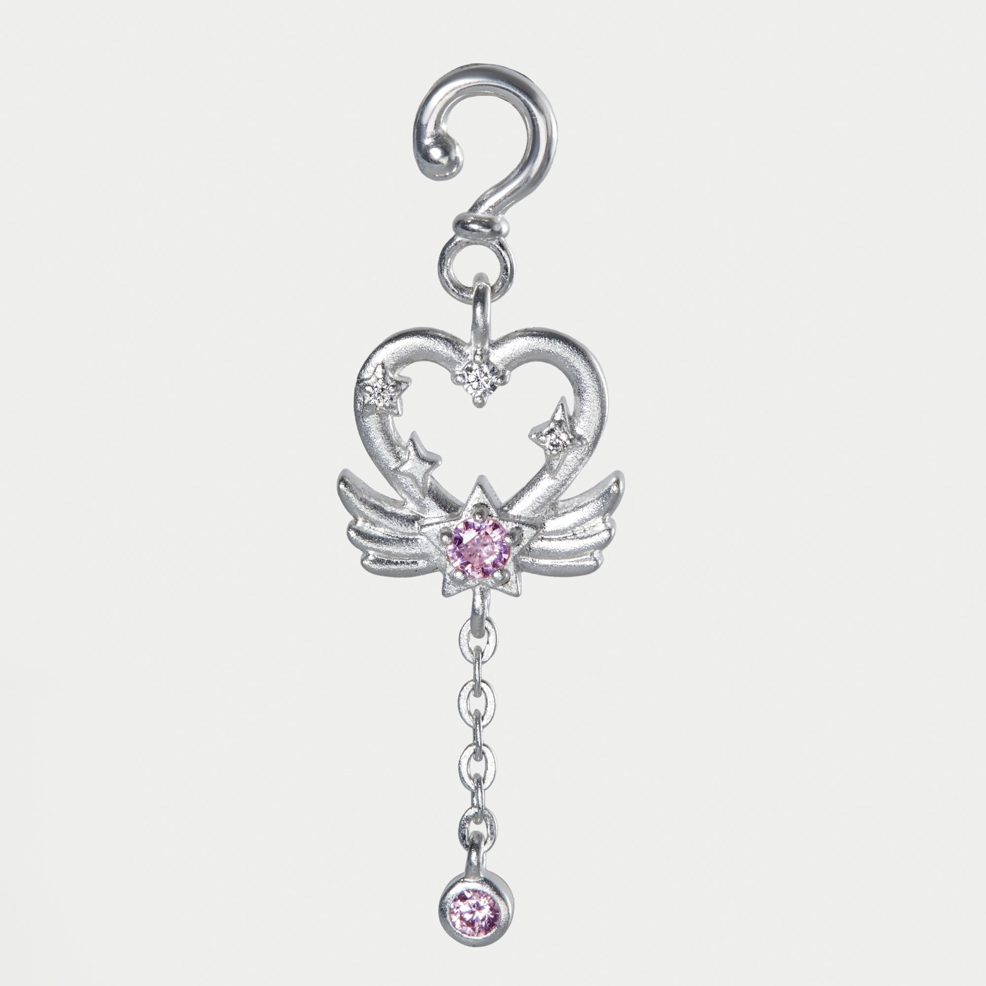 Charm Kính Bạc 925 Gậy Trái Tim Sakura -  Dream Heart - VKC04