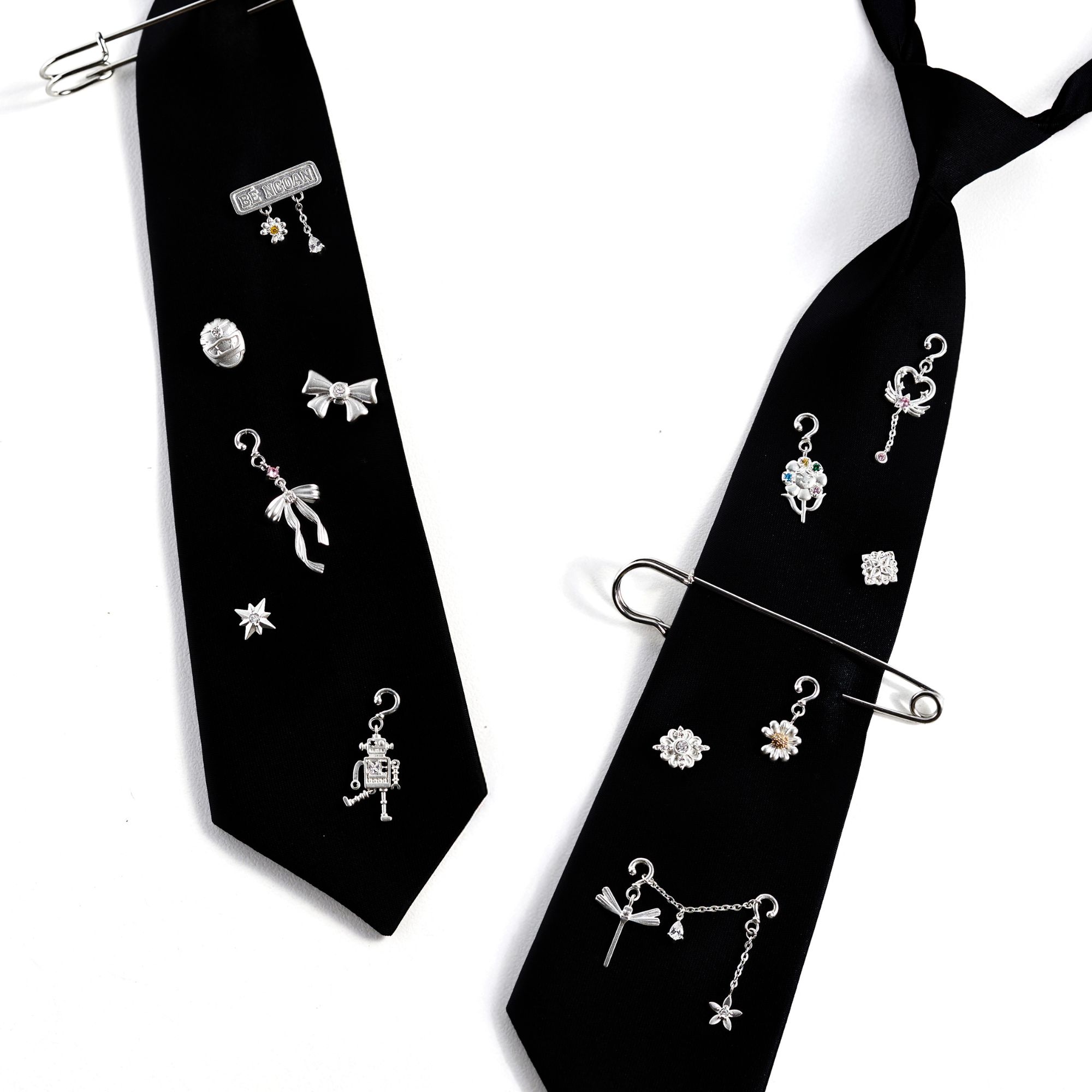 Charm Kính Bạc 925 Sao 8 Cánh -  Lumi Star - VKC18