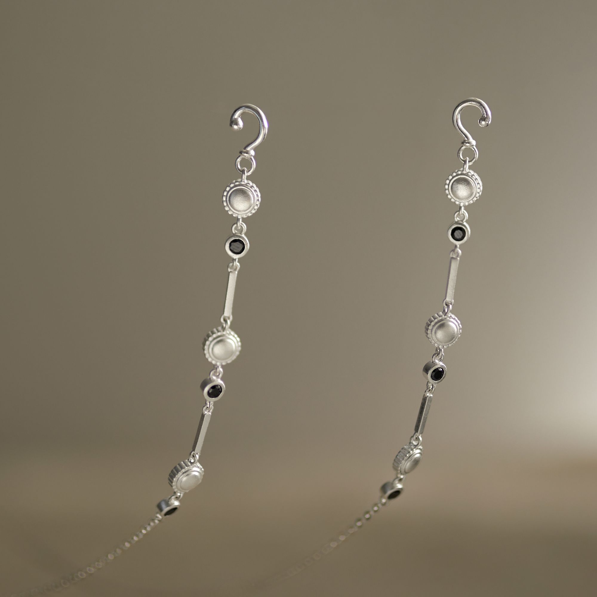 Charm Kính Bạc 925 Chain Đeo Cổ Hoa Hướng Dương - Lustre Chain - VKC02