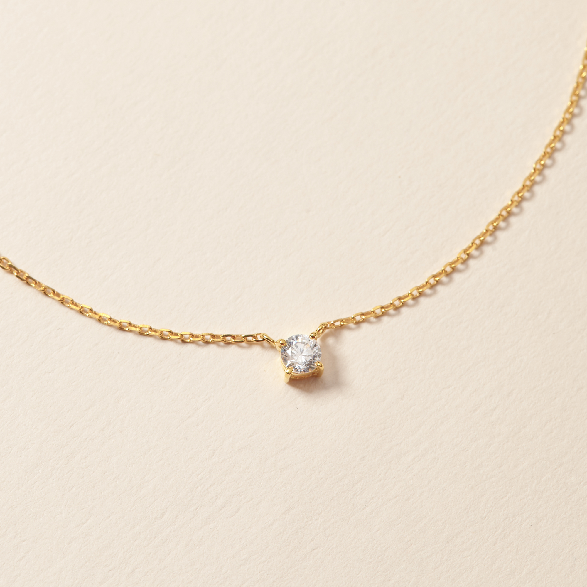 Dây Chuyền Bạc 925 Đính Đá Chủ - Single Stone Necklace - BN06