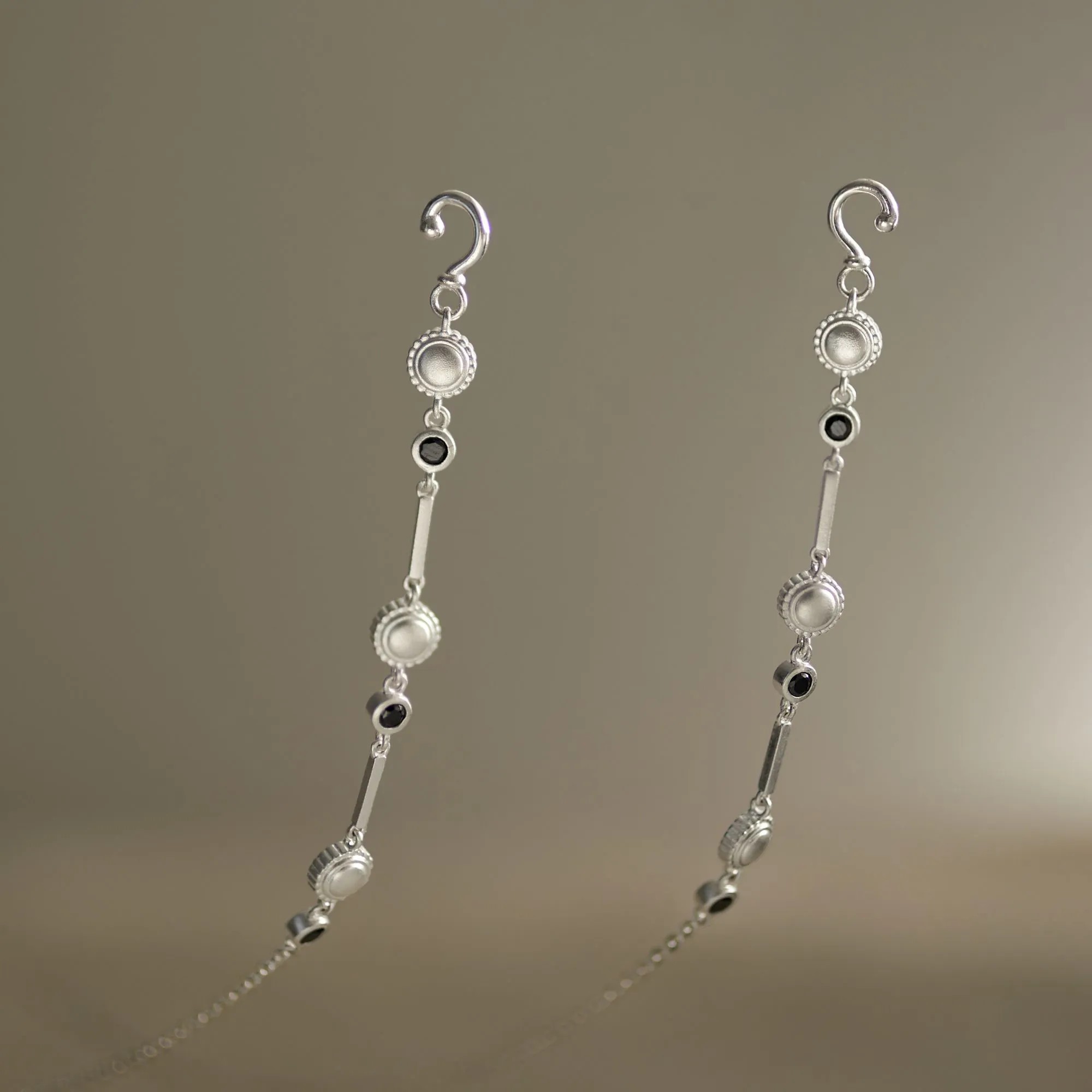Charm Kính Bạc 925 Chain Đeo Cổ Hoa Hướng Dương - Lustre Chain - VKC02