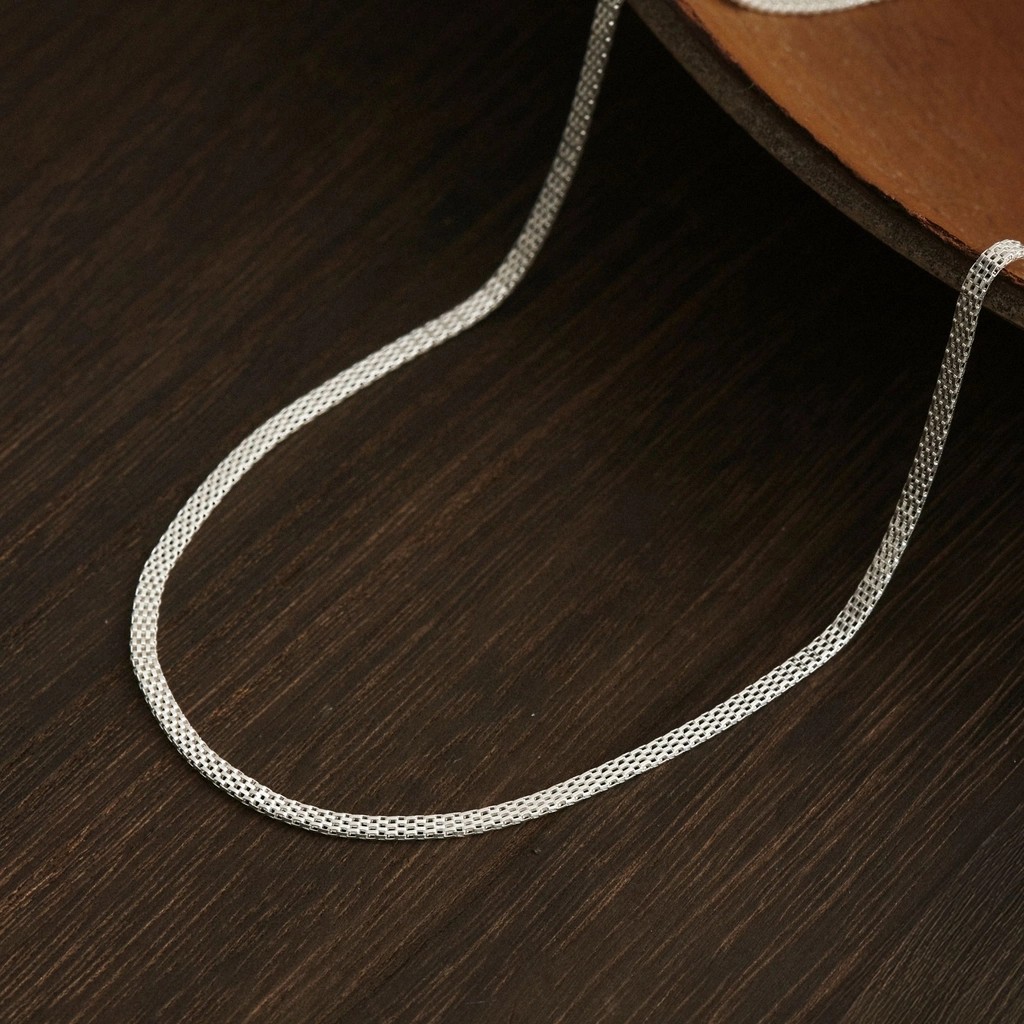 Dây Chuyền Bạc 925 Dây Xích Classic - Flat Chain - VCN25