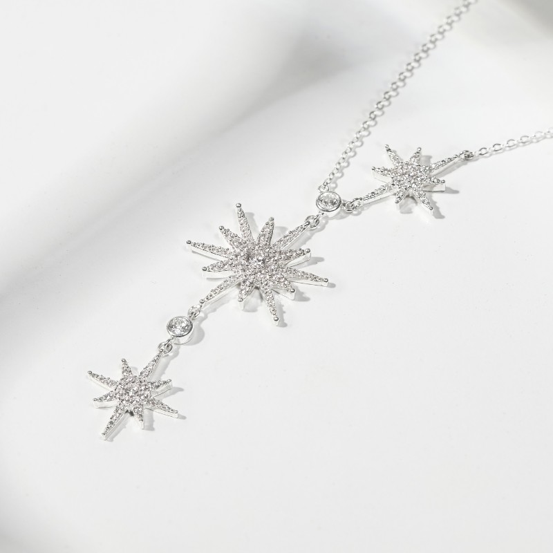 Dây Chuyền Bạc 925 Sao Tuyết Đá Treo Dài Date Night Aphrodite - VUN06