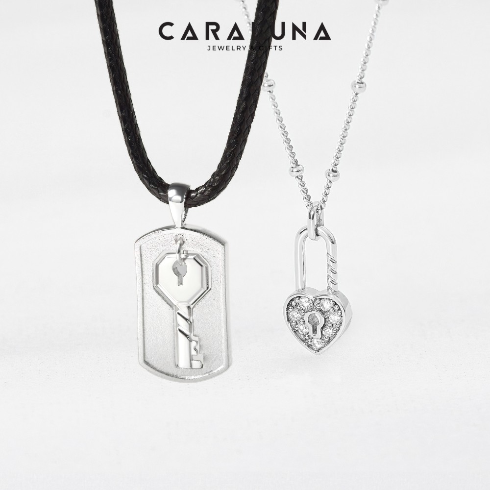 Dây Chuyền Đôi Ổ Khóa & Chìa Khóa Tình Yêu Nam Nữ - VYN69-VYN58