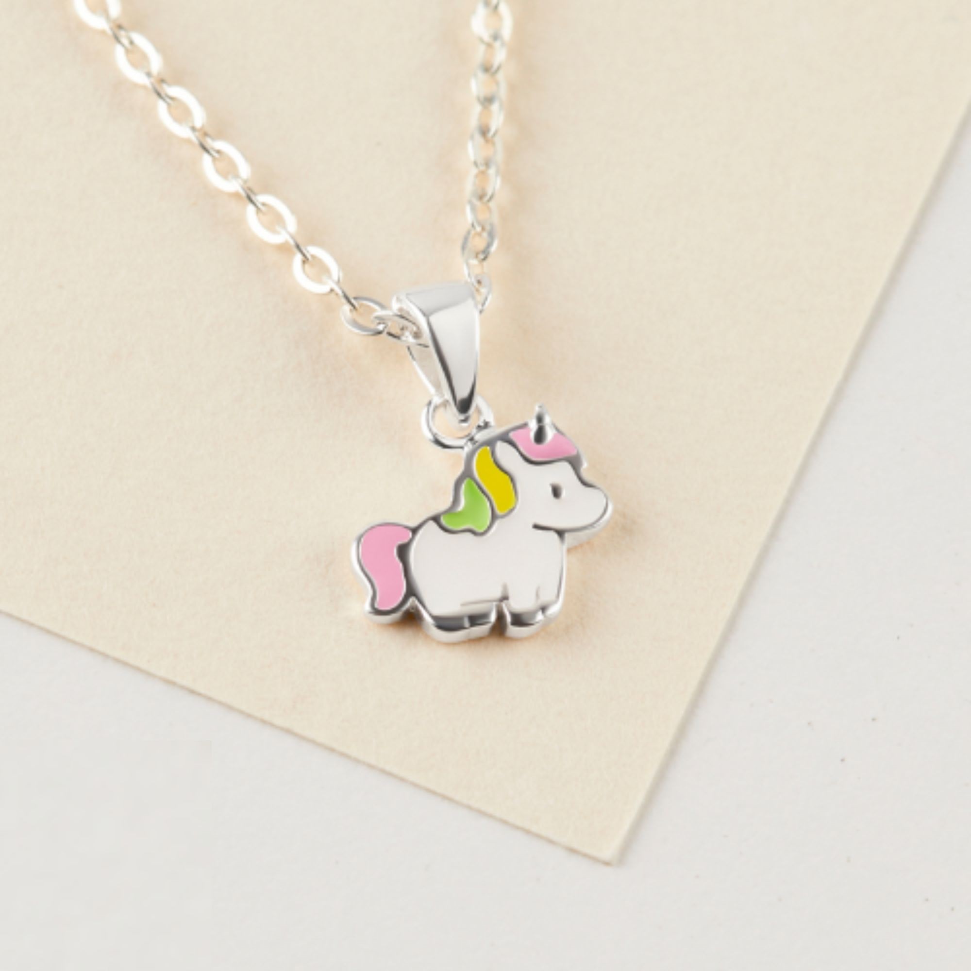 Dây Chuyền Gắn Charm Hình Ngựa Đáng Yêu Cho Bé Gái - VKN500