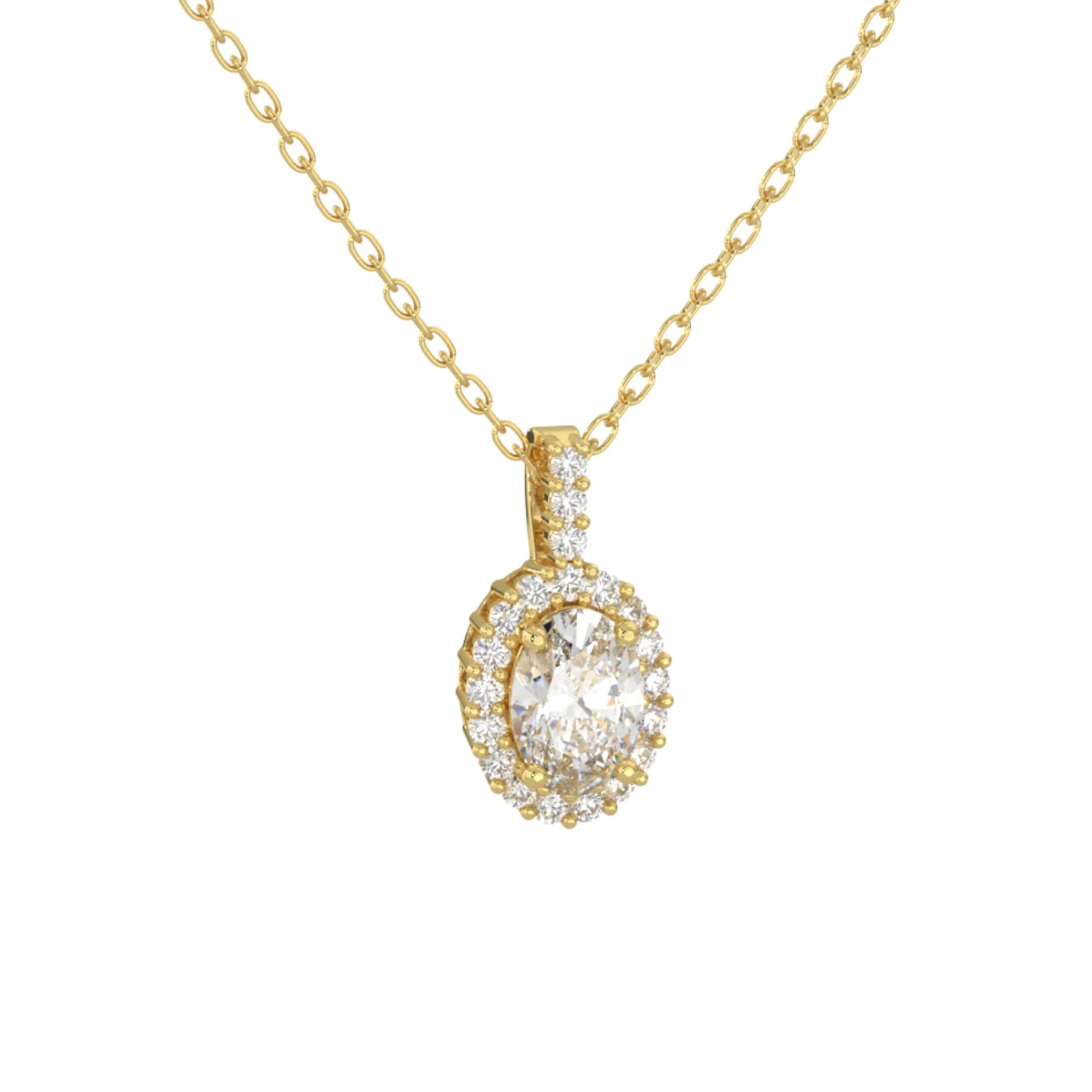 Dây Chuyền Kim Cương Moissanite Trắng - VHN01-02