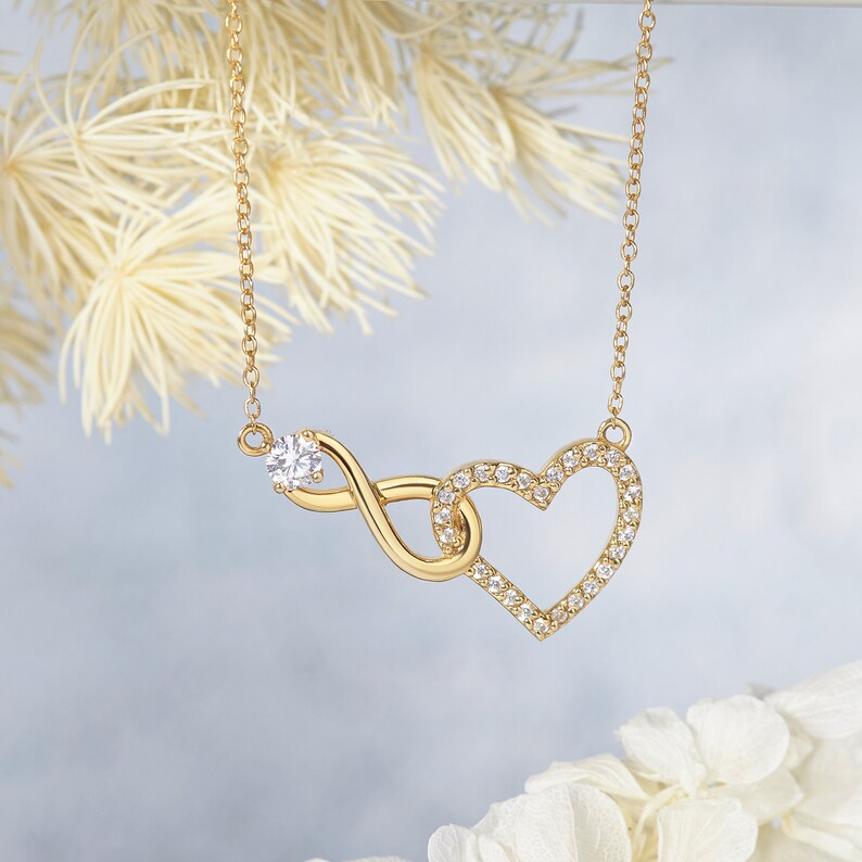 Quà Tặng 8/3 Dây Chuyền Bạc 925 Trái Tim Vô Cực Đính Đá Tình Yêu Vĩnh Cửu - Infinite Love - VYN11