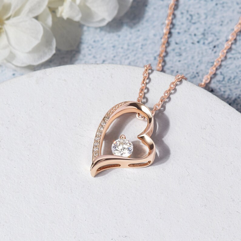 Dây Chuyền Bạc 925 Trái Tim Đính Đá Tình Yêu - Love Heart - VYN15