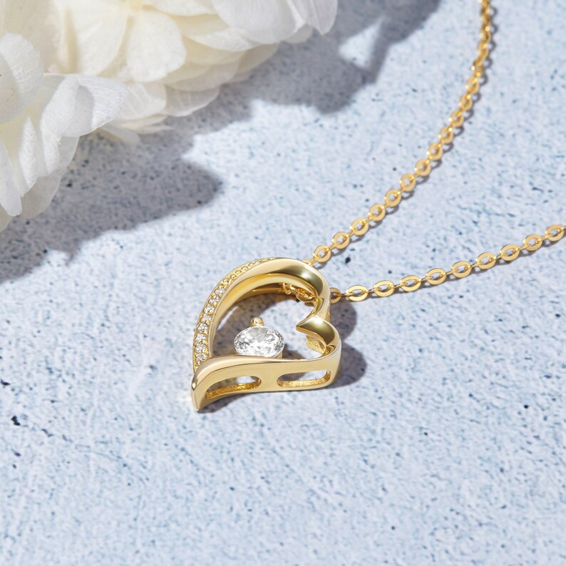 Dây Chuyền Bạc 925 Trái Tim Đính Đá Tình Yêu - Love Heart - VYN15