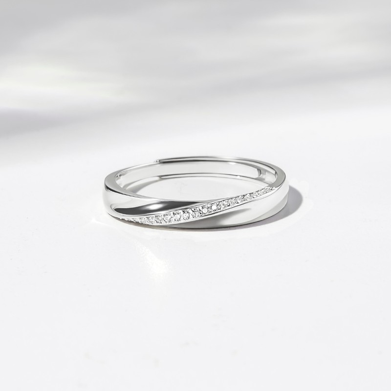 Nhẫn Bạc 925 Freesize Đính Đá Cho Nam - Symbols Of Love - VYR04