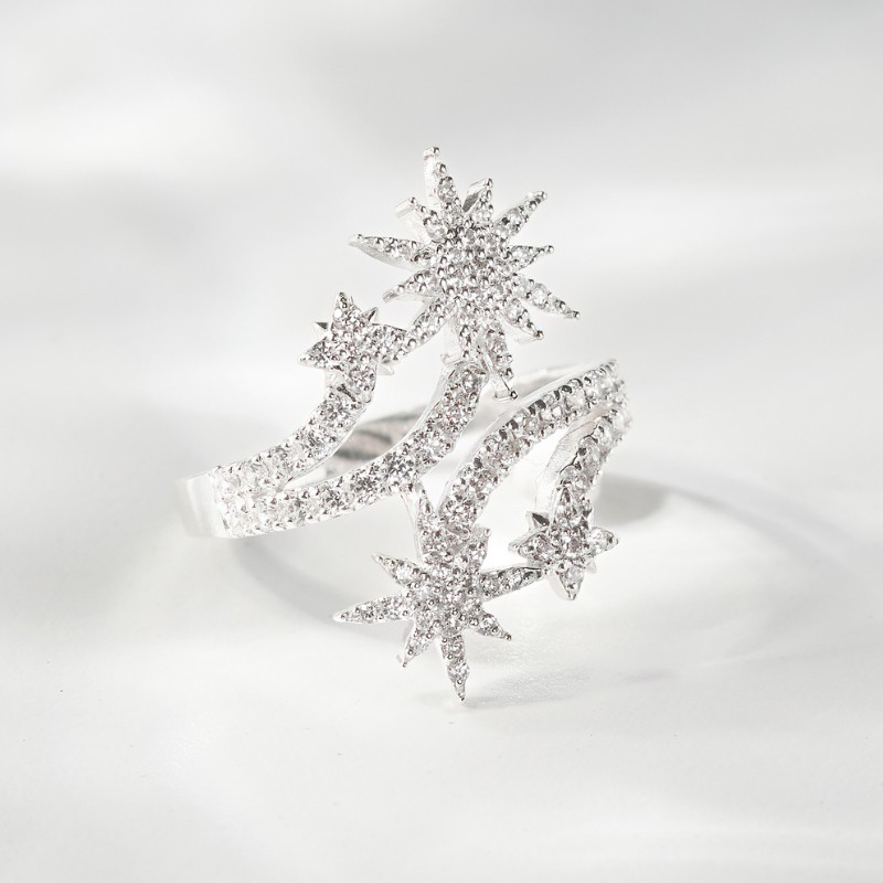 Nhẫn Bạc 925 Sao Đính Đá Night Events - Aphrodite - VYR05