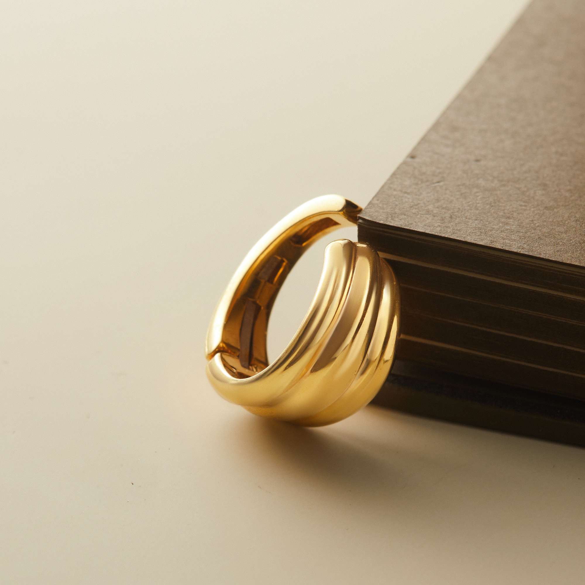 (1 Cái) Khuyên Tai Earcuff Bạc 925 Dáng Bold Nắp Bật Cao Cấp - ODE463-L