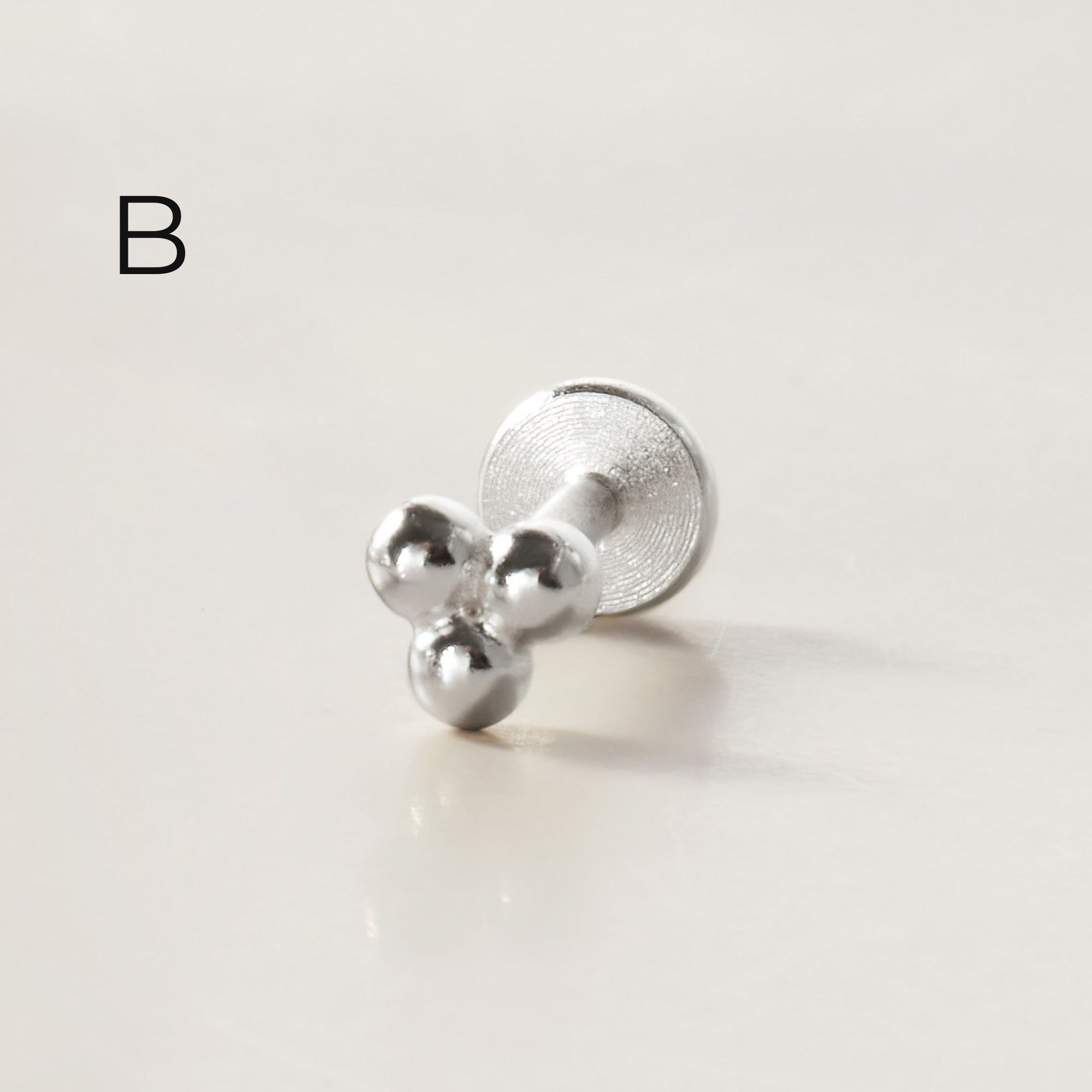 Set Khuyên Tai Chốt Phẳng Bạc 925 Flat Back Hoa Nhí - Set Flower Studs