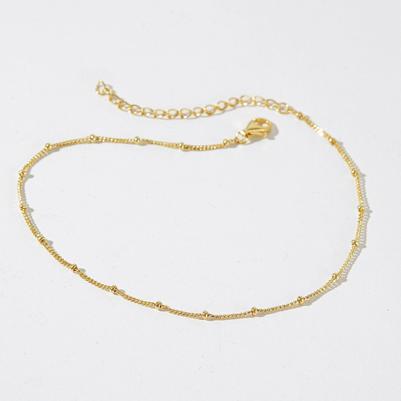 Lắc Chân Bạc 925 Xích Bi Nhỏ Ball Anklet - VCA01