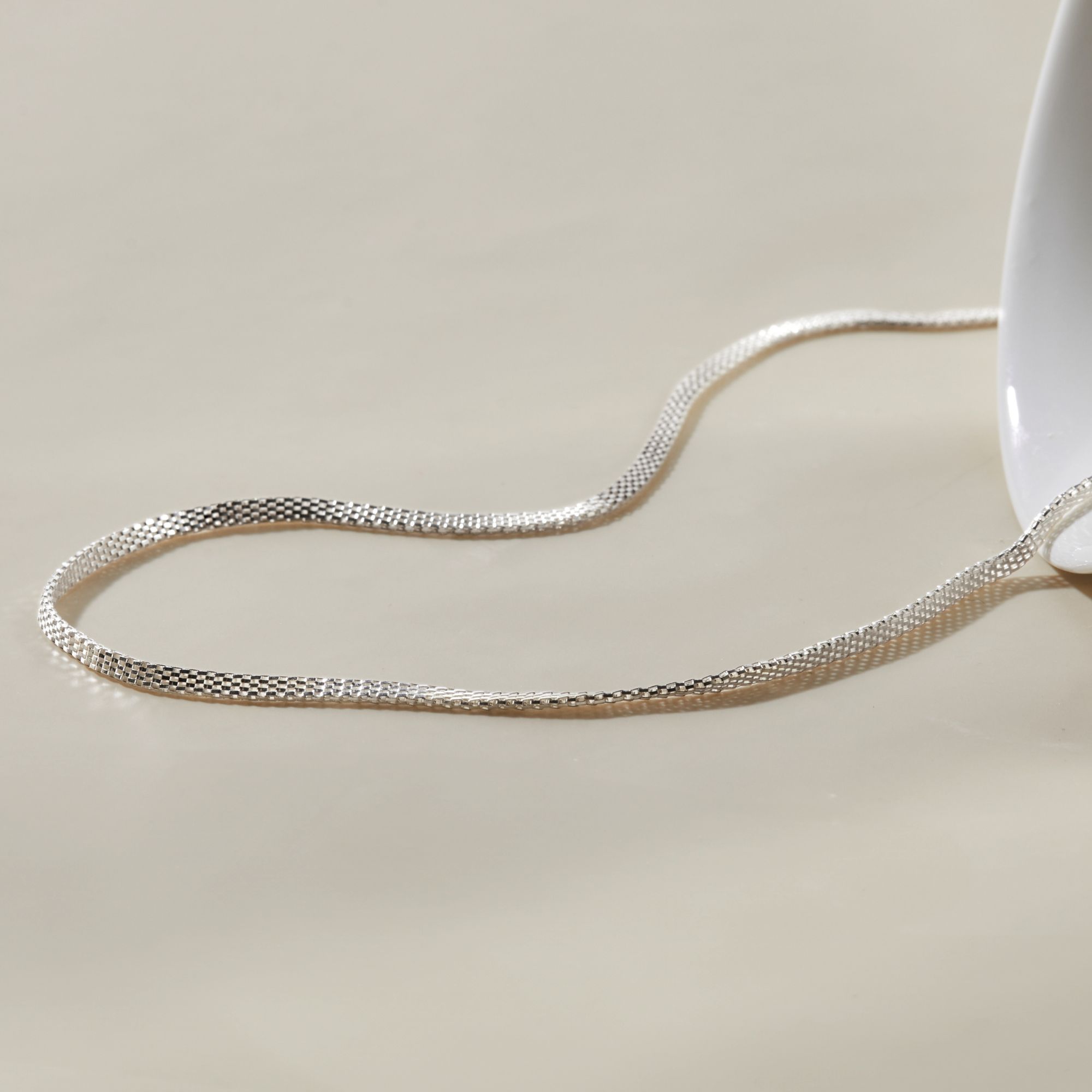 Lắc Tay Bạc 925 Dây Xích Classic - Flat Chain - VCB26