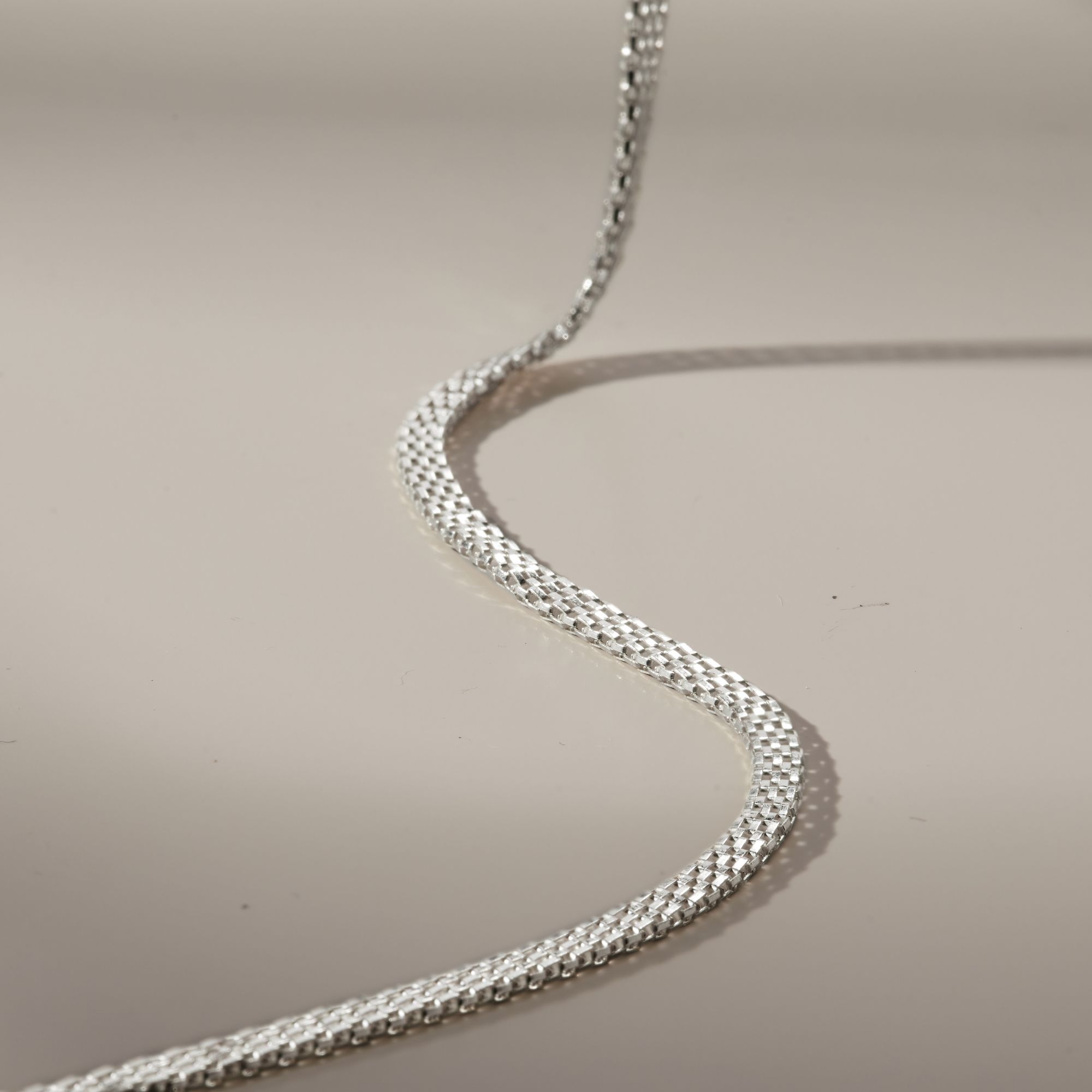 Dây Chuyền Bạc 925 Dây Xích Classic - Flat Chain - VCN25