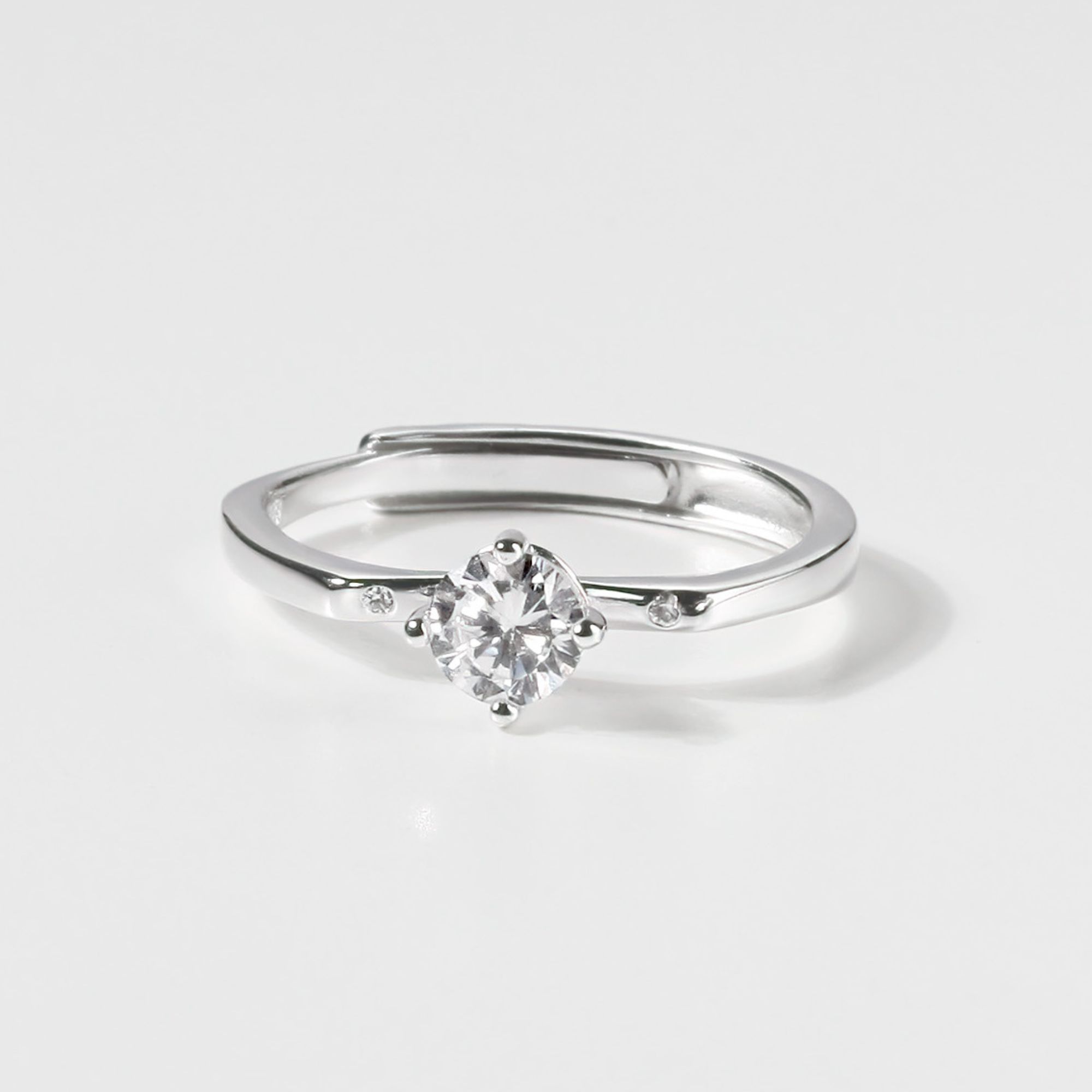 Nhẫn Mảnh Bạc 925 Đính Đá Chủ - Ring Collection