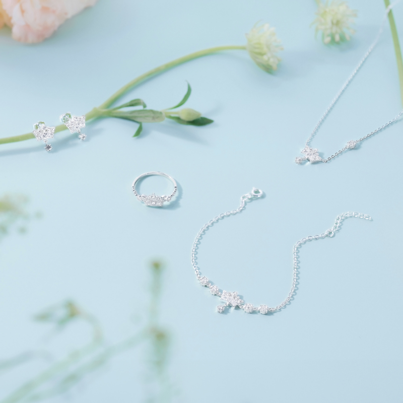 Quà Tặng 8/3 Vòng Tay Bạc 925 Vương Miện Công Chúa Đính Đá Crown Princess - VGB05