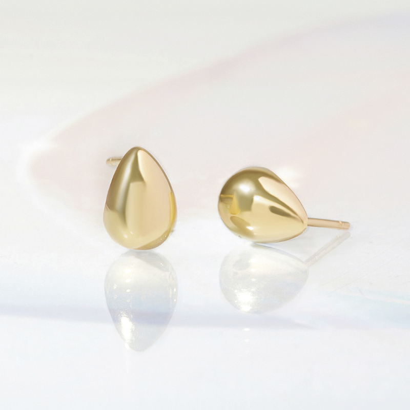 Khuyên Tai Bạc 925 Hình Giọt Nước Water Drop - VSE16