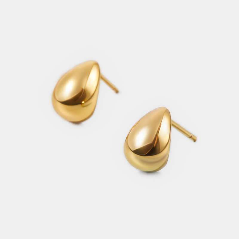Khuyên Tai Bạc 925 Hình Giọt Nước Water Drop - VSE16
