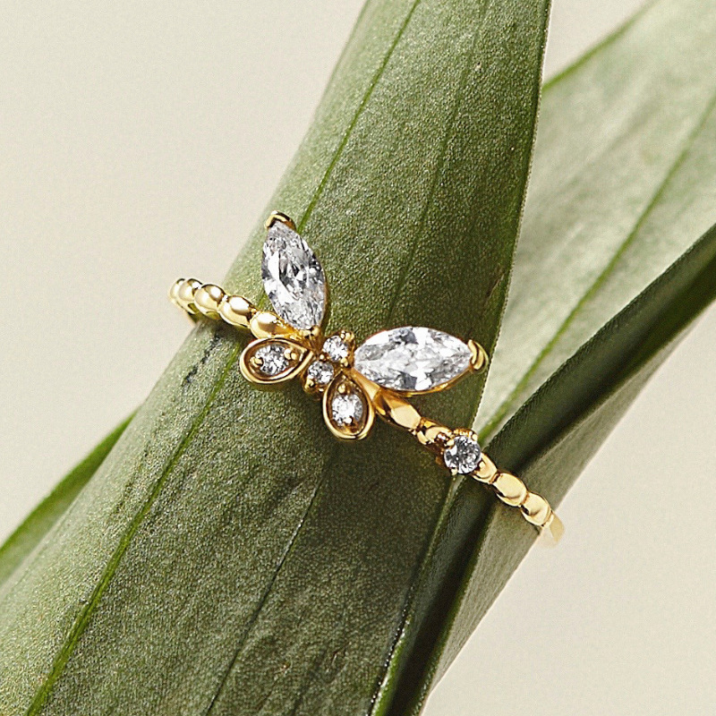 Nhẫn Bạc 925 Bướm Đính Đá Dainty Butterfly - VSR03