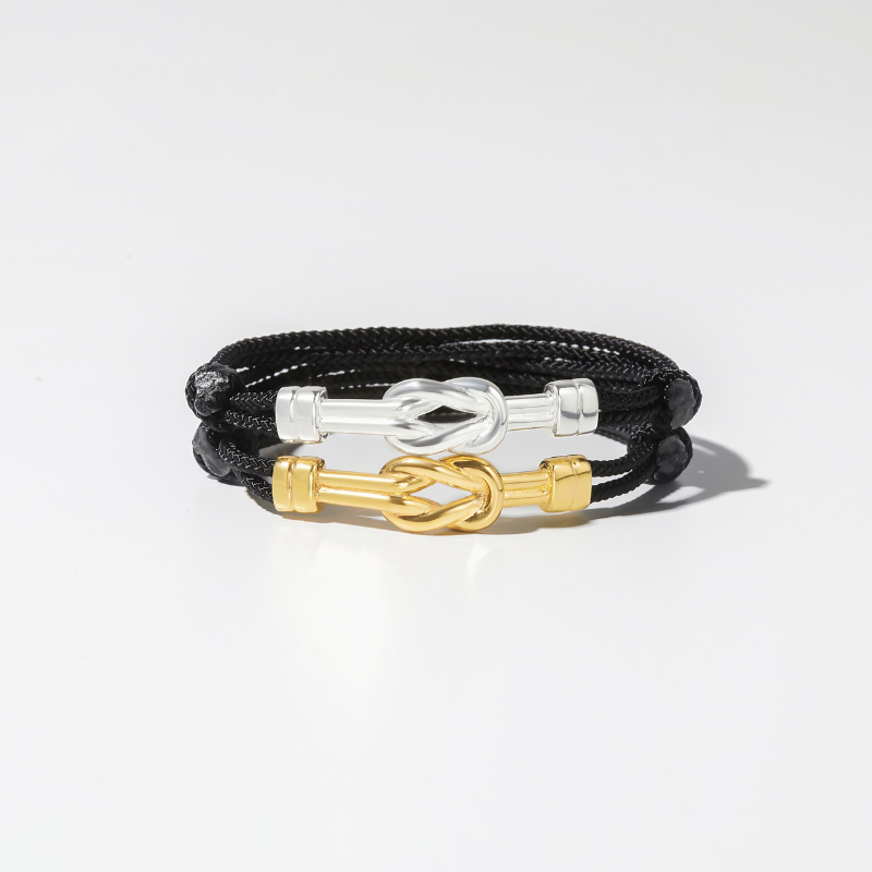 Vòng Tay Bạc 925 Nút Thắt Gắn Kết Cho Nam Love Knot - VYB47