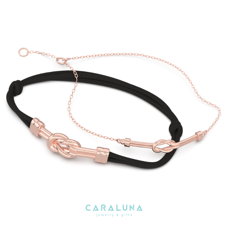 Vòng Tay Bạc 925 Nút Thắt Gắn Kết Cho Nam Love Knot - VYB47