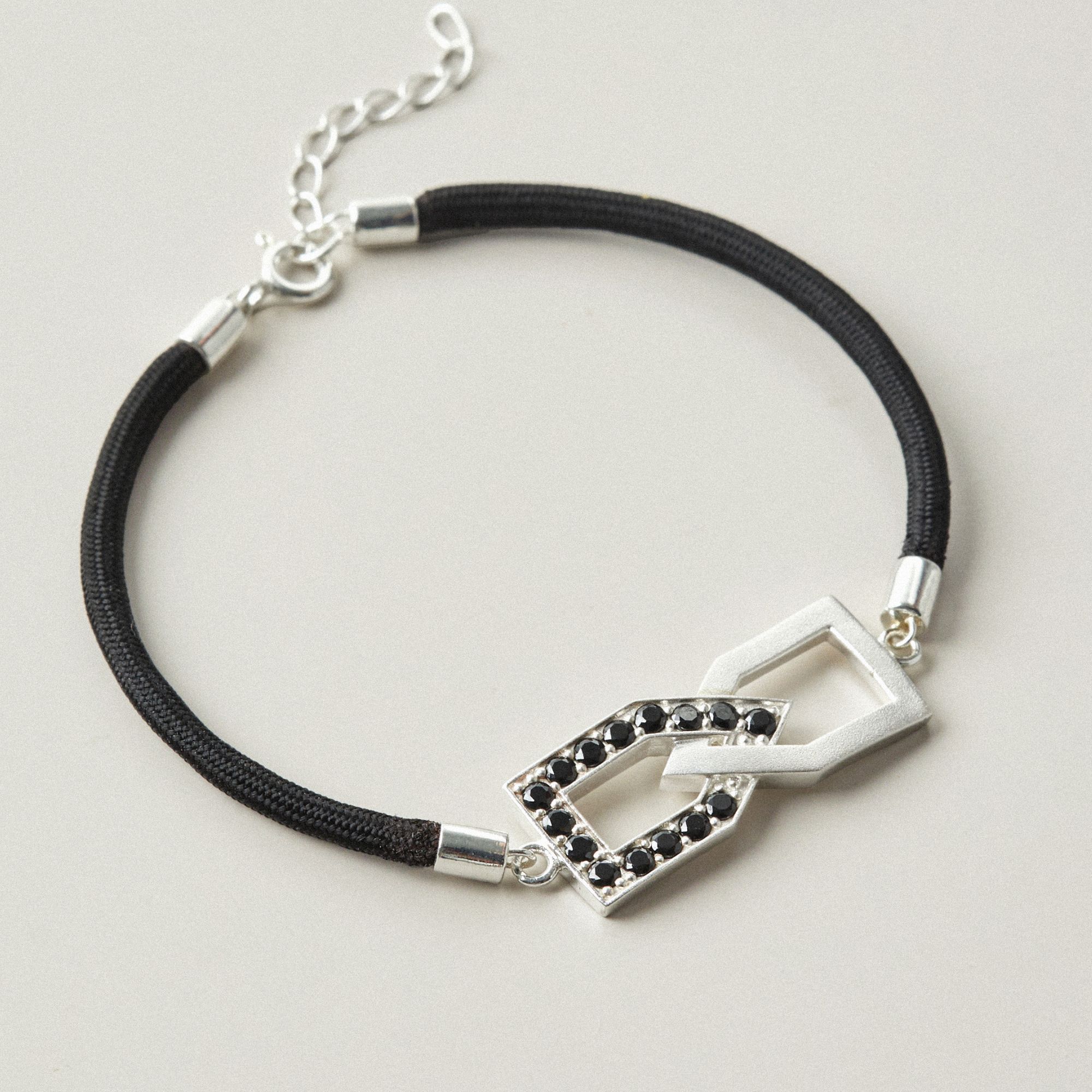 (Một Cặp) Vòng Tay Đôi Bạc 925 Tình Yêu Vô Cực Đính Đá Bond Bracelet - VYB58-VYB59