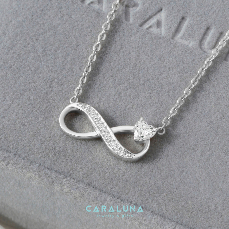 Dây Chuyền Bạc 925 Vô Cực Đính Đá Mãi Yêu - Forever Love - VYN08