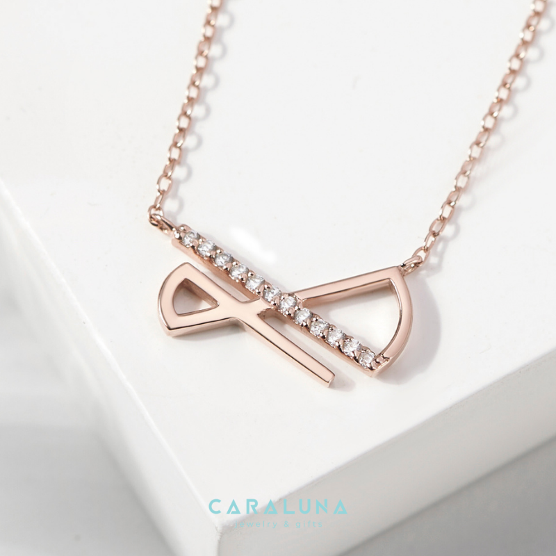 Dây Chuyền Bạc 925 Vô Cực Cách Điệu Đính Đá Hàn Quốc Elegant Lines - VYN20