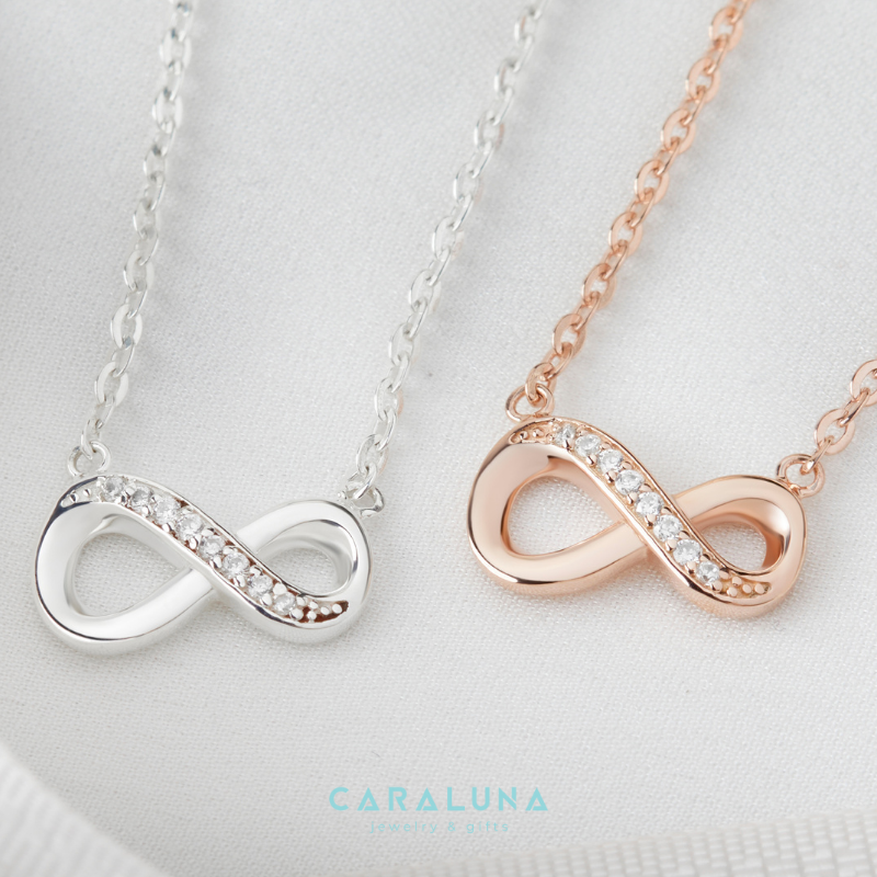 Dây Chuyền Bạc 925 Vô Cực Đính Đá Mãi Yêu - Infinite Love - VYN42
