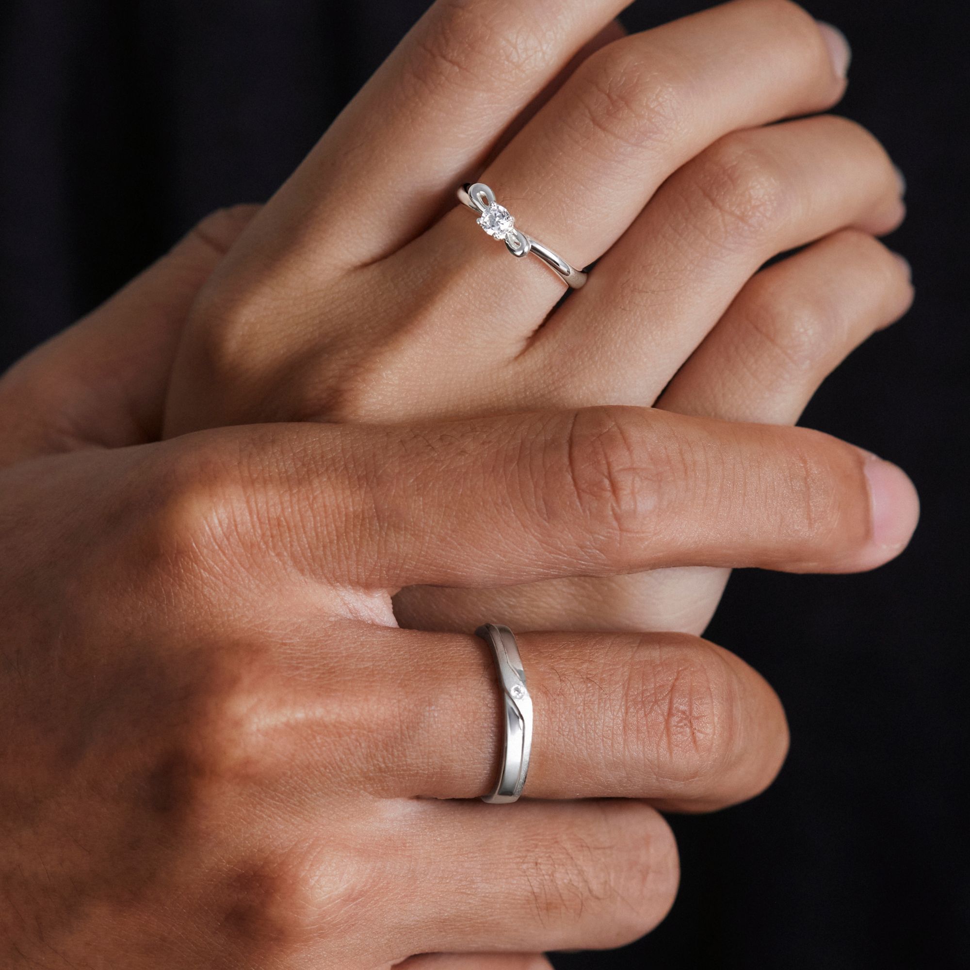 Nhẫn Nữ Freesize Bạc 925 Nơ Đính Đá - VYR25