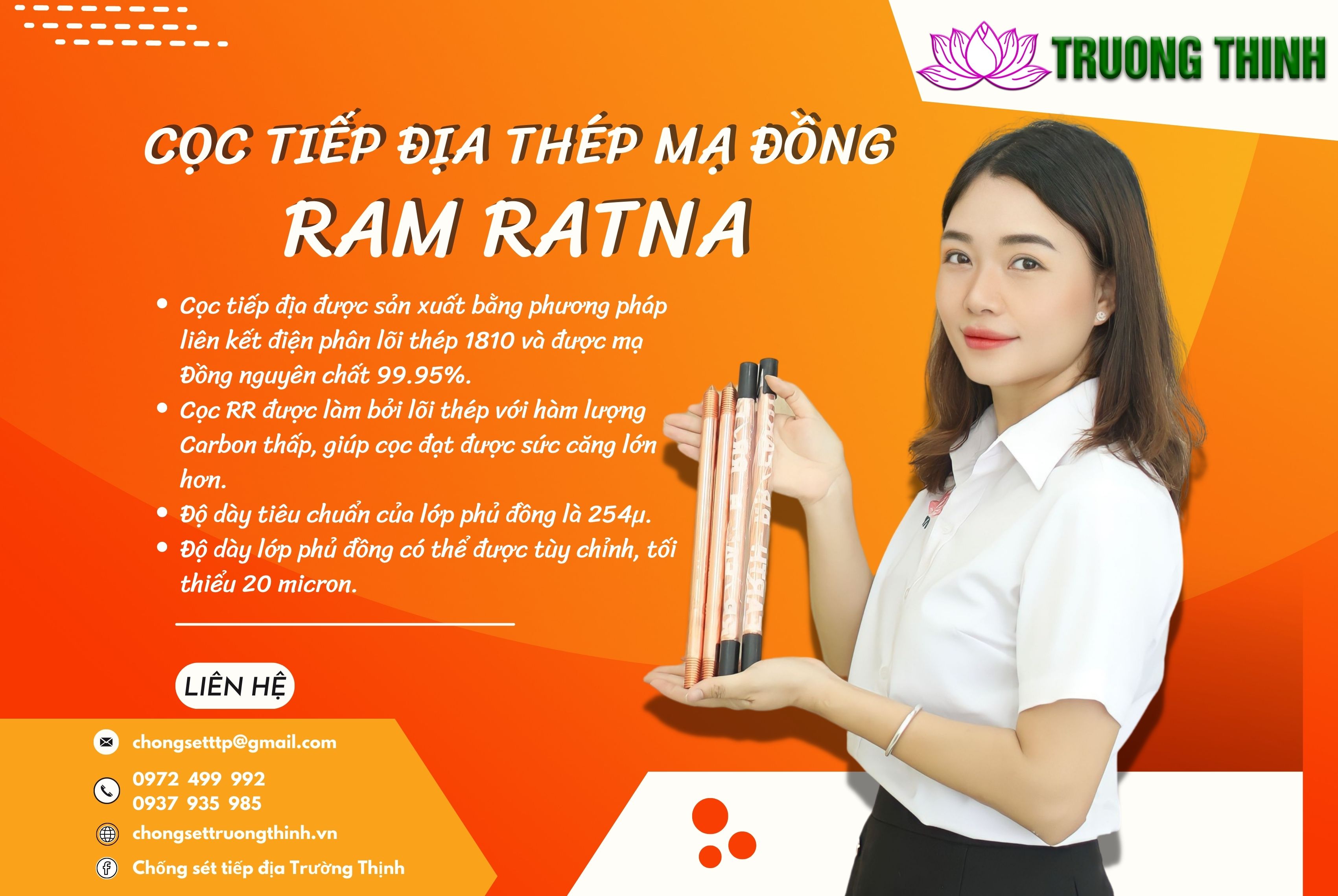 Cọc tiếp địa Ram Ratna Ấn Độ