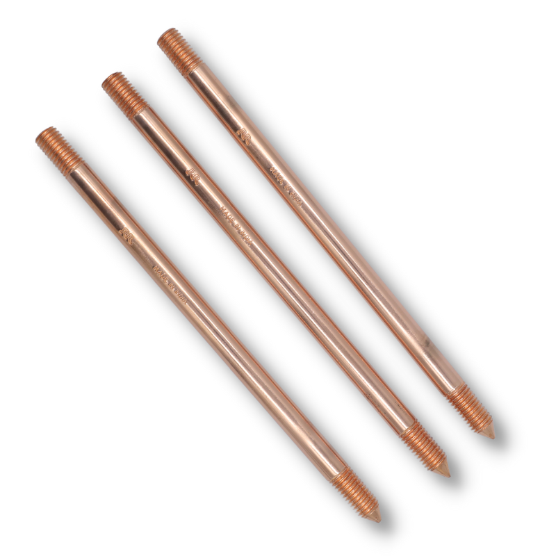 Cọc Tiếp Địa Thép Mạ Đồng Ram Ratna - D16x2,4m