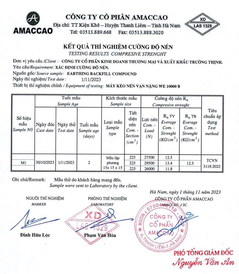 Hợp chất giảm điện trở đất Ram Ratna