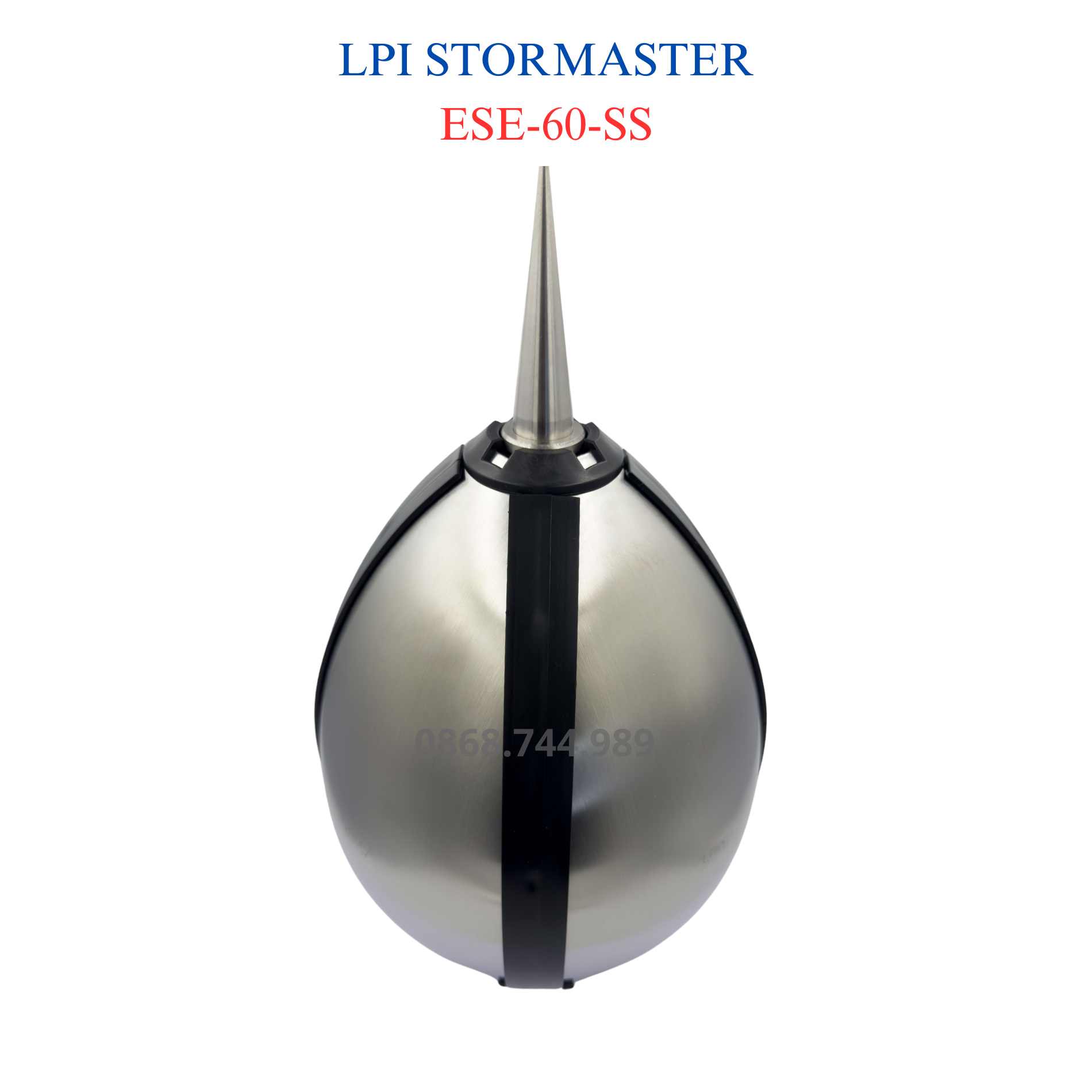 Kim thu sét LPI Stormaster ESE-60-SS: Bán kính bảo vệ 107m