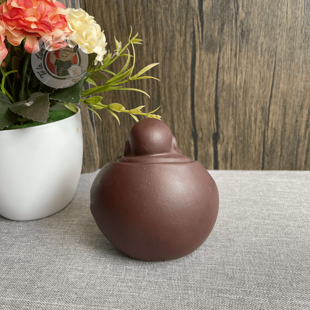 Tượng trà di lặc tử sa