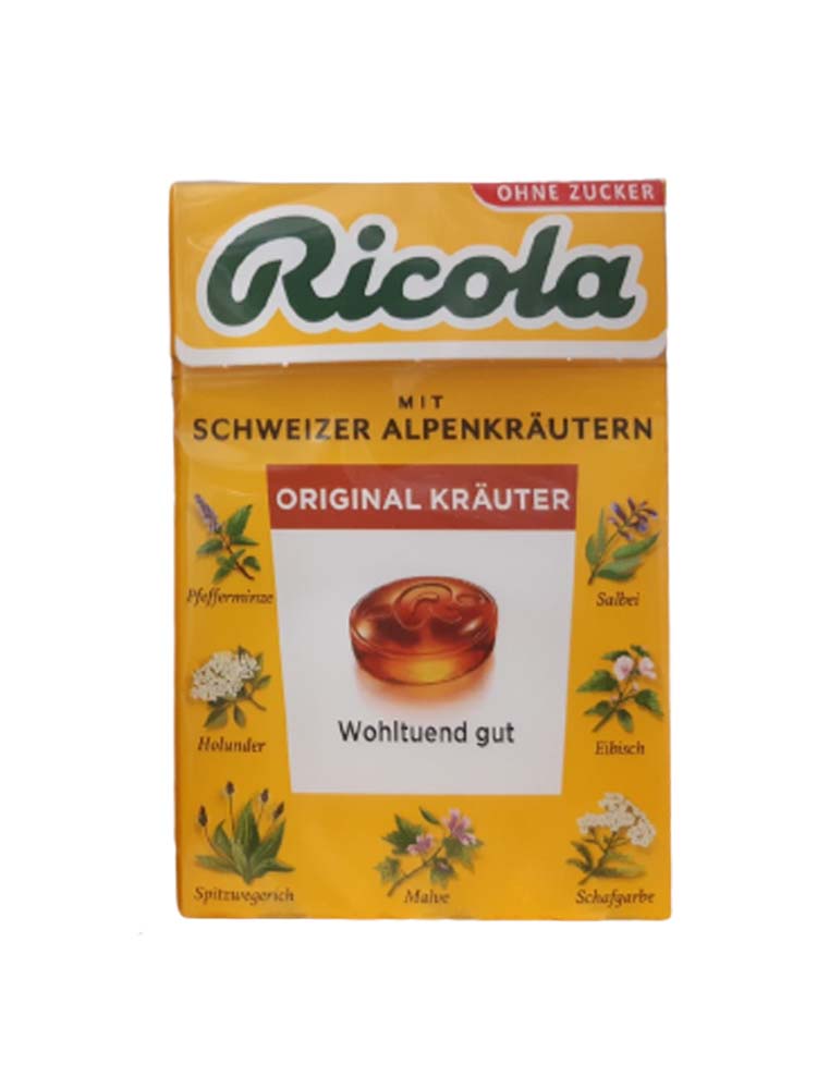 Kẹo ngậm ho Ricola hộp giấy 50g