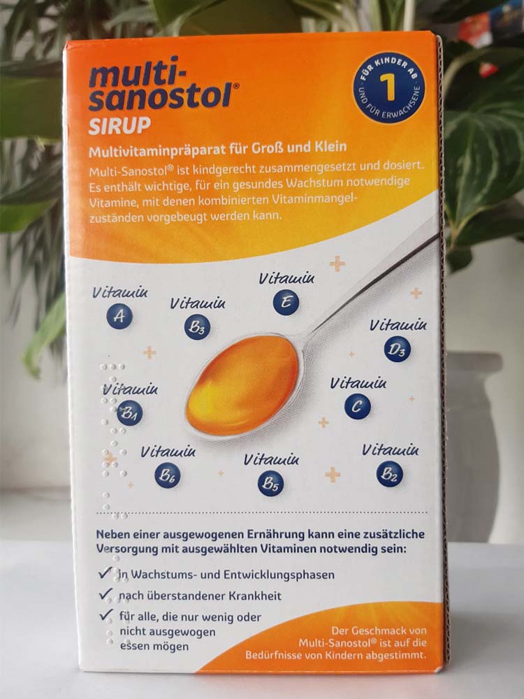 Vitamin tổng hợp Sanostol số 1 cho bé từ 1 tuổi 300ml