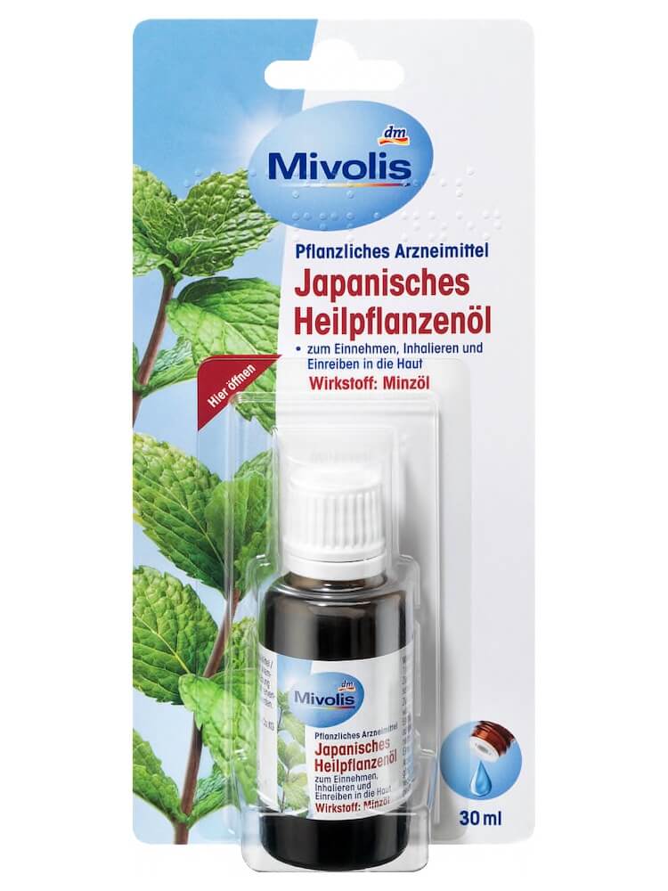 Tinh dầu bạc hà Mivolis Japanisches Heilpflanzenol, 30 ml