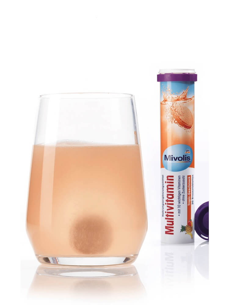 Viên Sủi Mivolis bổ sung vitamin, khoáng chất, tăng đề kháng cho cơ thể, 20 viên