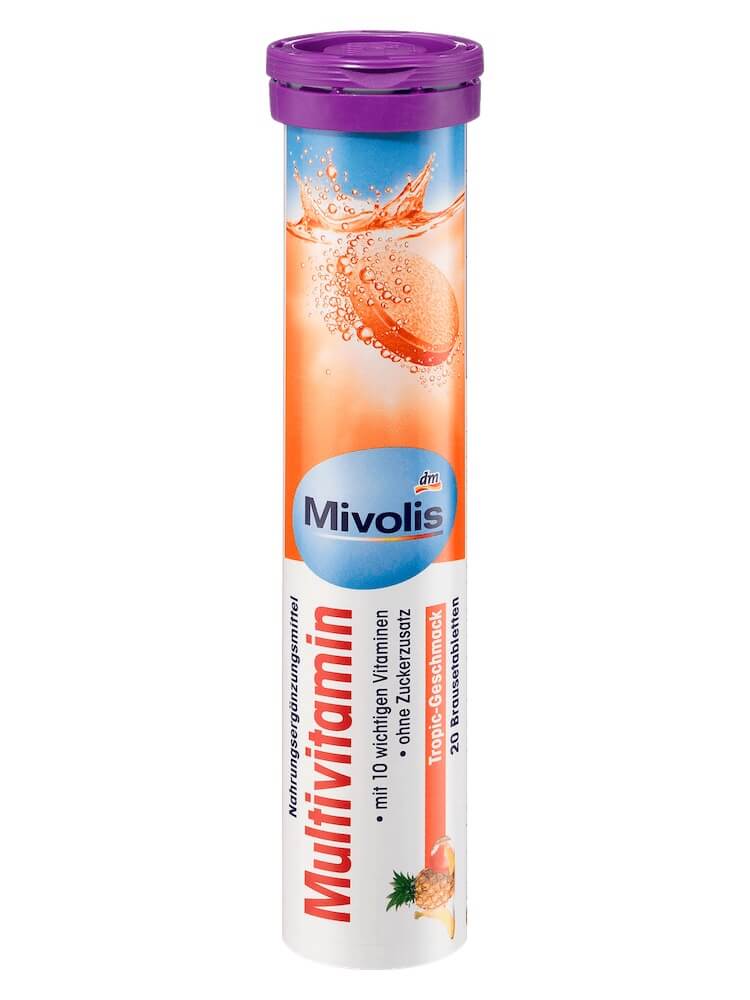 Viên Sủi Mivolis bổ sung vitamin, khoáng chất, tăng đề kháng cho cơ thể, 20 viên