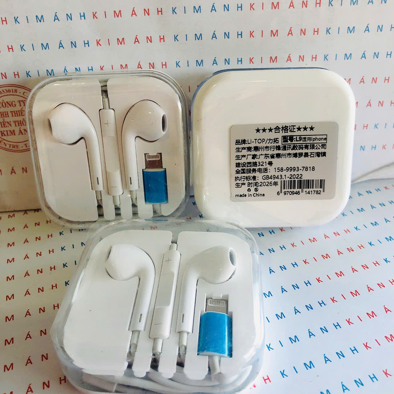 Tai nghe Li-Top chân cắm Lightning phiên bản Bluetooth, hàng chính hãng có giấy ủy quyền phân phối