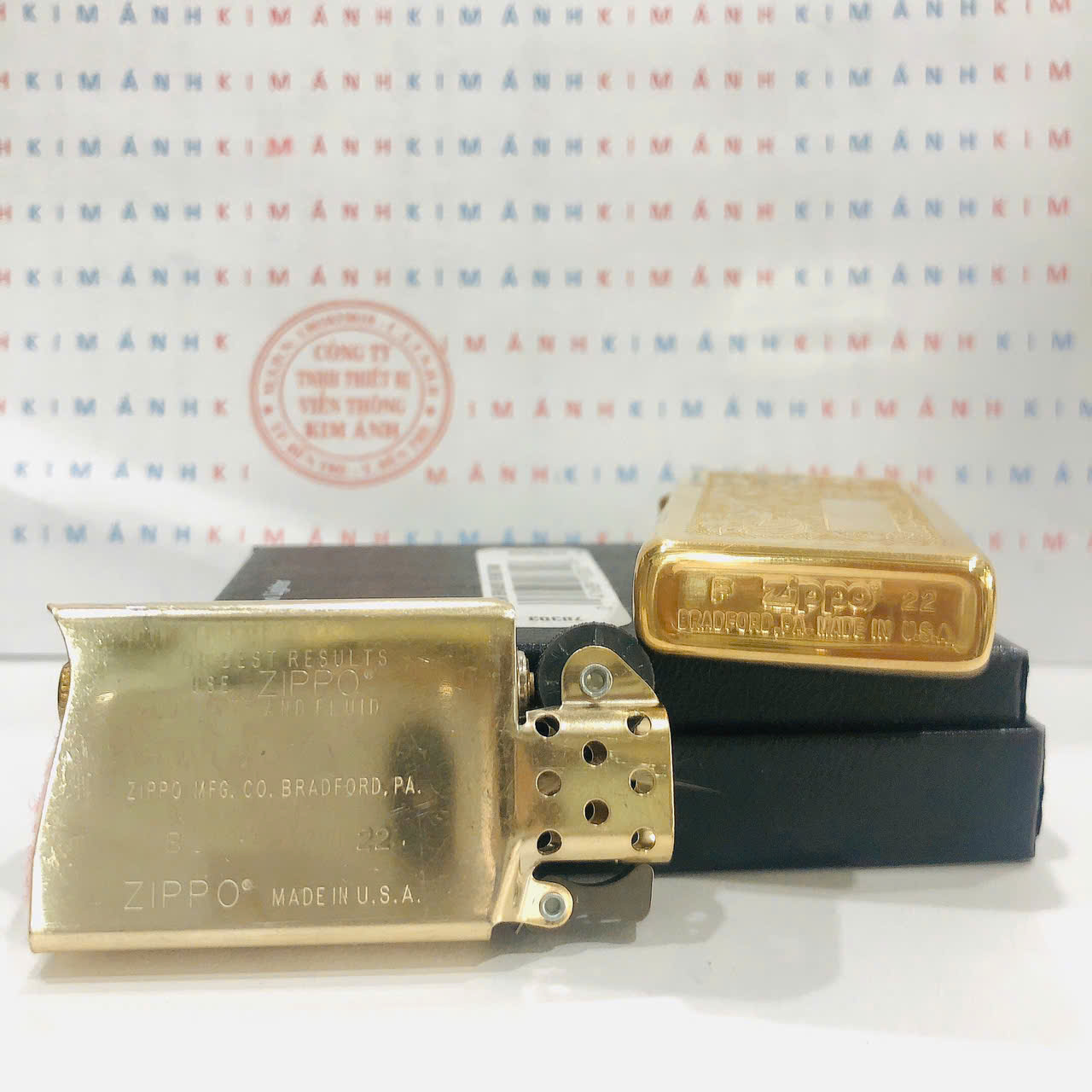 Bật lửa Zippo Slim Slim Mỹ chủ đề Hoa van Venice 1652B, hàng chính hãng có giấy nhập khẩu gửi kèm theo đơn hàng